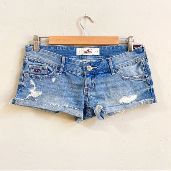 NWT Hollister Y2K Cut Off Jean Shorts